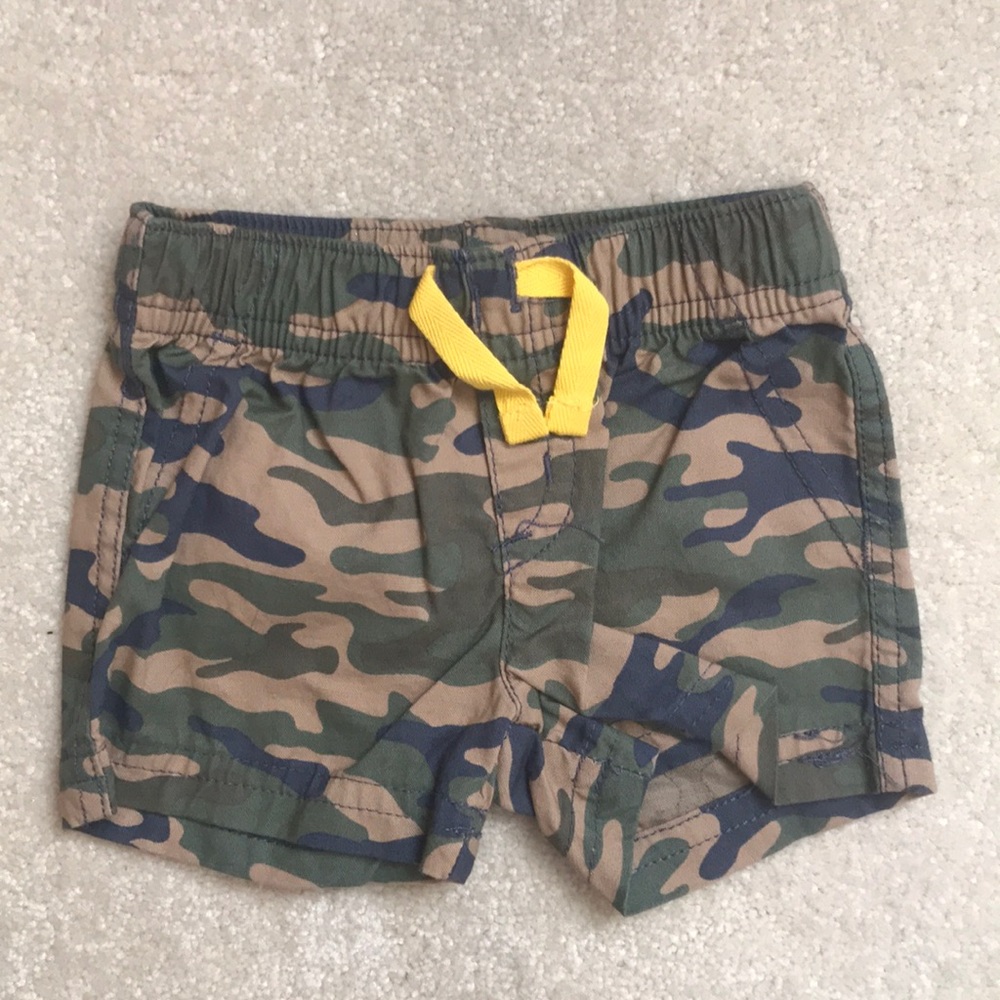 0-3 month camo shorts